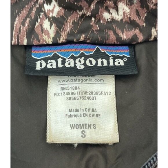 Patagonia Women’s W’s Down With It Vest Goose Down Puffer S Brown Zip Up Hood - Picture 8 of 14